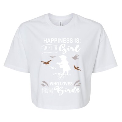 Funny Girls Birding Birder Bird Lover Meme Cute Gift Bella+Canvas Jersey Crop Tee