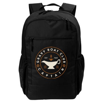 Funny Gravy Boat Captain Thanksgiving Daily Commute Backpack