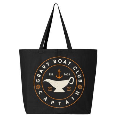 Funny Gravy Boat Captain Thanksgiving 25L Jumbo Tote