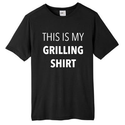 Funny Grilling Bbq Dad Father's Day Gift Sarcastic Gift Tall Fusion ChromaSoft Performance T-Shirt