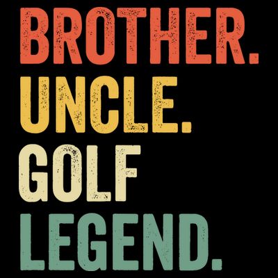 Funny Golfer Brother Uncle Golf Legend Golfing Vintage T-Shirt
