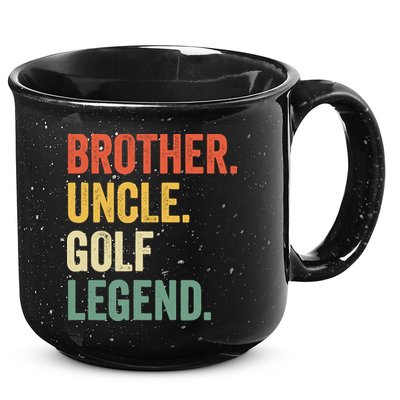 Funny Golfer Brother Uncle Golf Legend Golfing Vintage 15oz Campfire Ceramic Mug