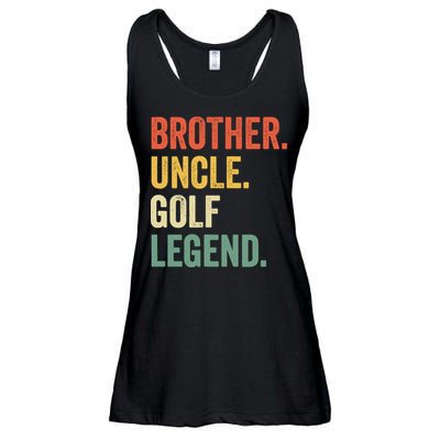 Funny Golfer Brother Uncle Golf Legend Golfing Vintage Ladies Essential Flowy Tank