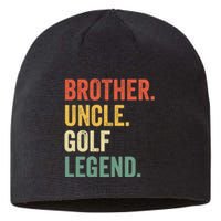 Funny Golfer Brother Uncle Golf Legend Golfing Vintage Sustainable Beanie