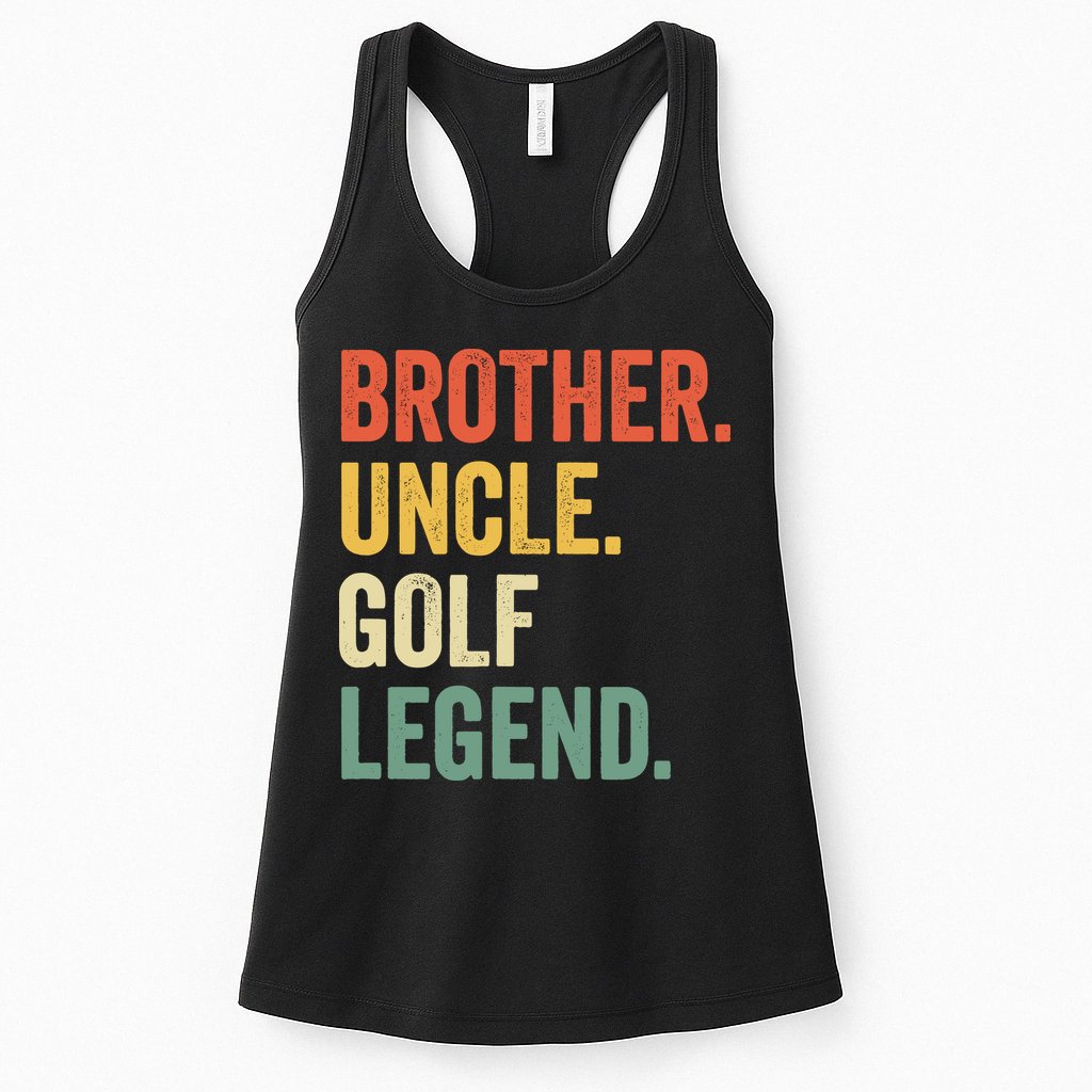 Funny Golfer Brother Uncle Golf Legend Golfing Vintage Womens Tank Top