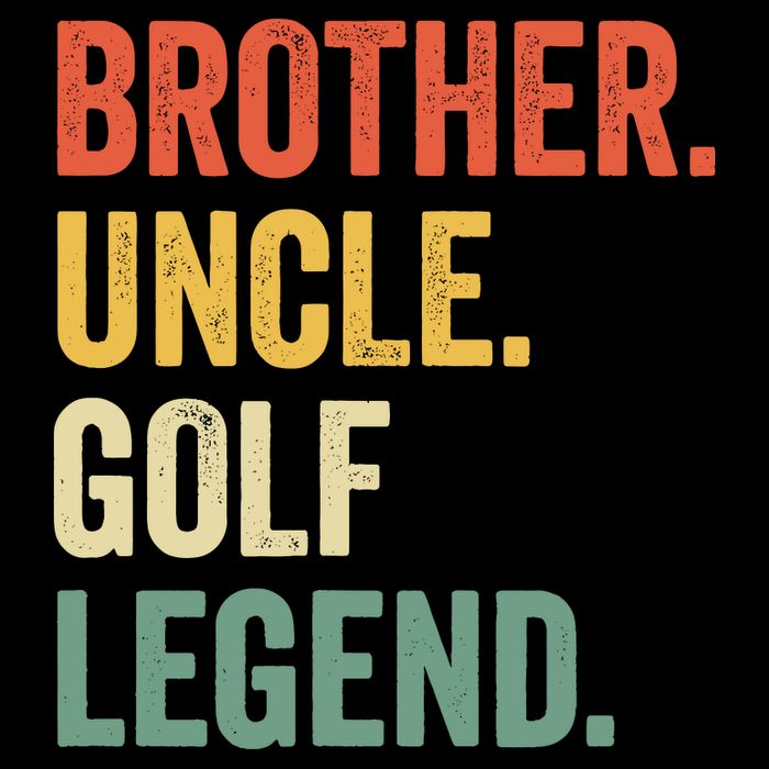 Funny Golfer Brother Uncle Golf Legend Golfing Vintage Baby Bodysuit