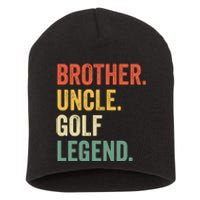 Funny Golfer Brother Uncle Golf Legend Golfing Vintage Short Acrylic Beanie