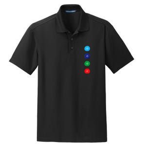 Four Groovy Buttons Blue Cat Funny Halloween Cute Dry Zone Grid Polo