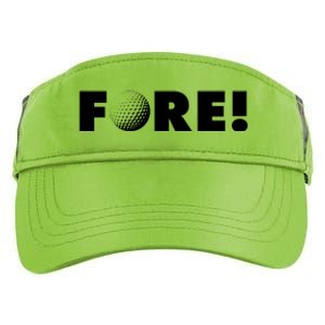 Fore Golf Ball Golf Lover Adult Drive Performance Visor