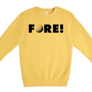 Fore Golf Ball Golf Lover Premium Crewneck Sweatshirt