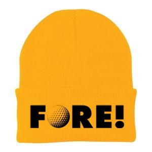 Fore Golf Ball Golf Lover Knit Cap Winter Beanie