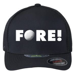 Fore Golf Ball Golf Lover Flexfit Unipanel Trucker Cap