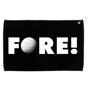 Fore Golf Ball Golf Lover Grommeted Golf Towel