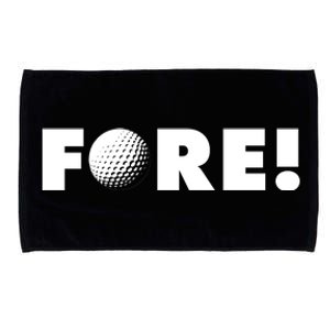 Fore Golf Ball Golf Lover Microfiber Hand Towel