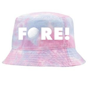 Fore Golf Ball Golf Lover Tie-Dyed Bucket Hat