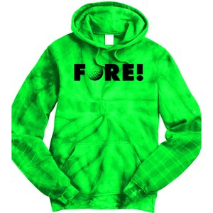 Fore Golf Ball Golf Lover Tie Dye Hoodie