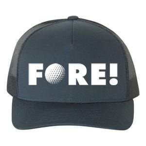 Fore Golf Ball Golf Lover Yupoong Adult 5-Panel Trucker Hat