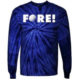 Fore Golf Ball Golf Lover Tie-Dye Long Sleeve Shirt