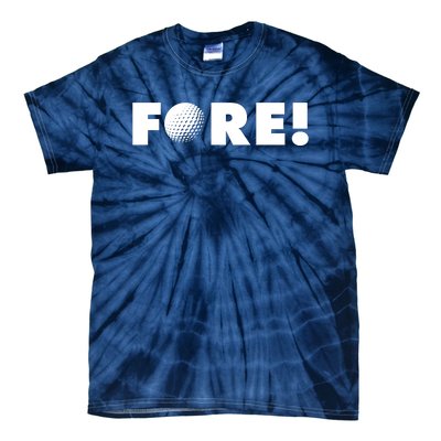 Fore Golf Ball Golf Lover Tie-Dye T-Shirt