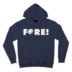 Fore Golf Ball Golf Lover Tall Hoodie