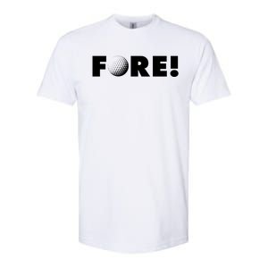 Fore Golf Ball Golf Lover Softstyle CVC T-Shirt