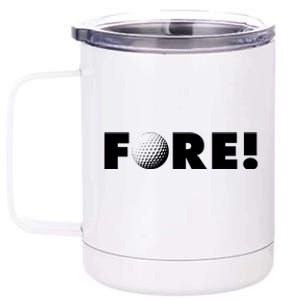 Fore Golf Ball Golf Lover 12 oz Stainless Steel Tumbler Cup