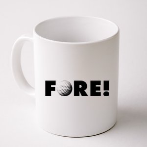 Fore Golf Ball Golf Lover Coffee Mug