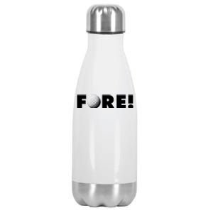 Fore Golf Ball Golf Lover Stainless Steel Insulated Water Bottle