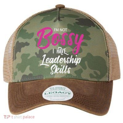 Funny Girl Boss I'm Not Bossy I Have Leadership Skills Legacy Tie Dye Trucker Hat