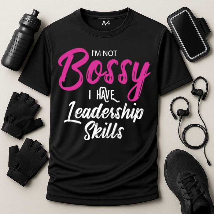 Funny Girl Boss I'm Not Bossy I Have Leadership Skills Cooling Performance Crew T-Shirt