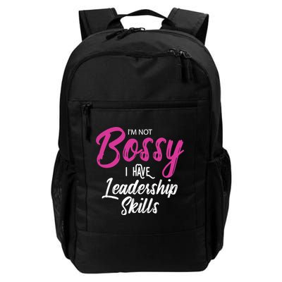 Funny Girl Boss I'm Not Bossy I Have Leadership Skills Backpack