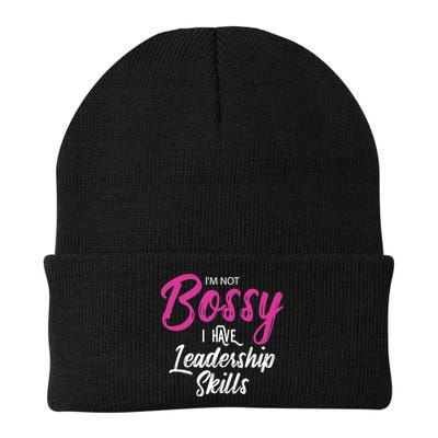 Funny Girl Boss I'm Not Bossy I Have Leadership Skills Beanie