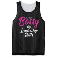 Funny Girl Boss I'm Not Bossy I Have Leadership Skills Mesh Reversible Basketball Jersey Tank