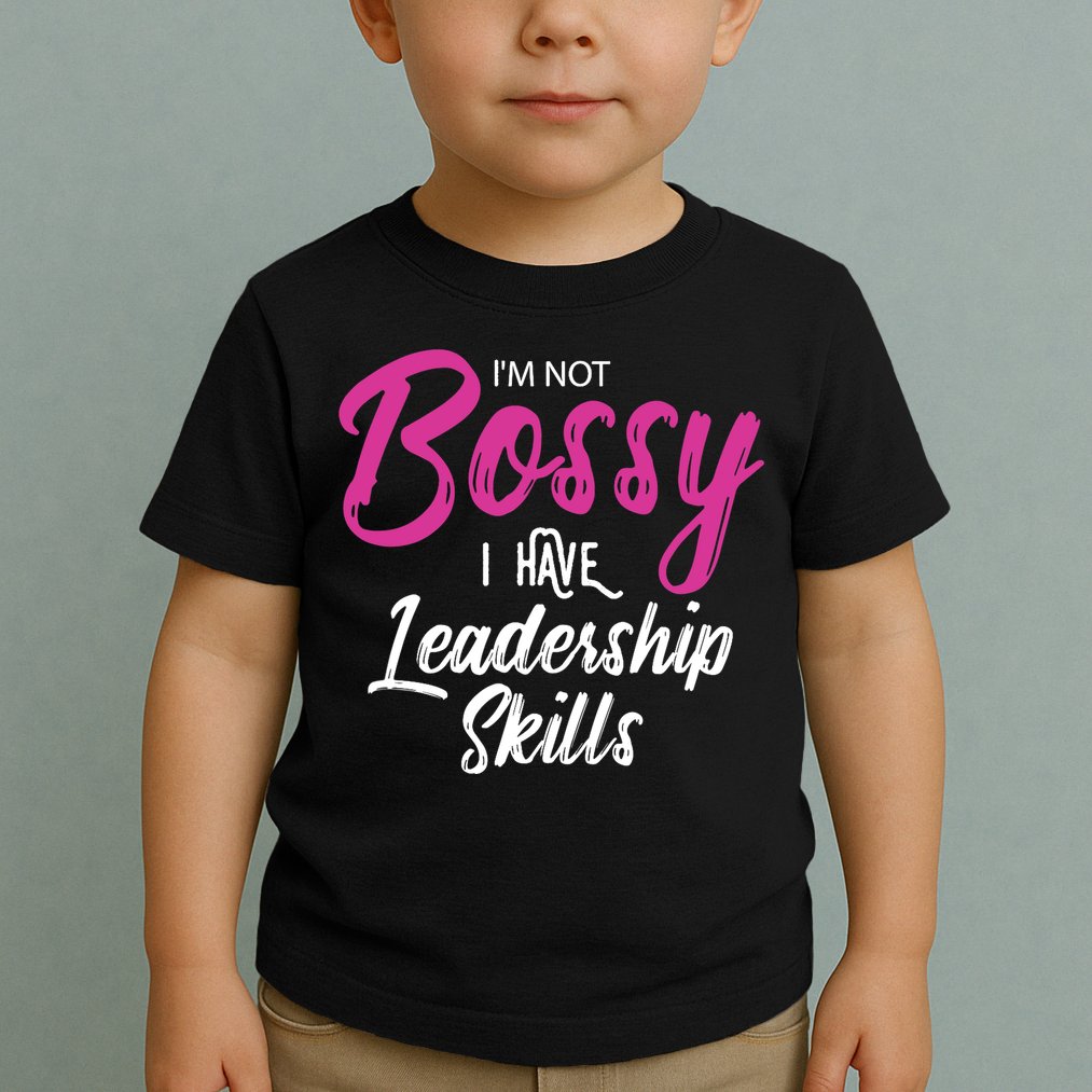 Funny Girl Boss I'm Not Bossy I Have Leadership Skills Toddler T-Shirt