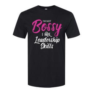 Funny Girl Boss I'm Not Bossy I Have Leadership Skills Softstyle CVC T-Shirt