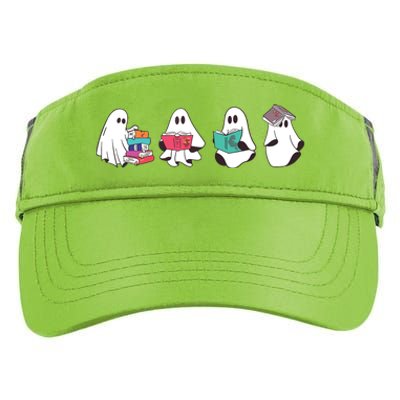 Funny Ghost Book Reading Halloween Books Lover Teacher Adult Drive Performance Visor