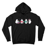 Funny Ghost Book Reading Halloween Books Lover Teacher Tall Hoodie