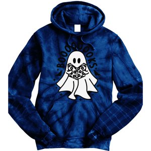 Funny Ghost Book Reading Halloween Books Lover Teacher Tie Dye Hoodie