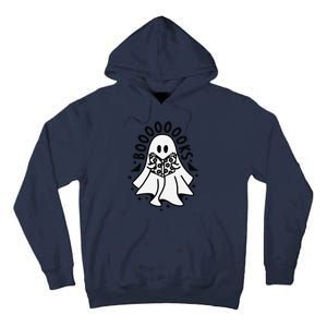 Funny Ghost Book Reading Halloween Books Lover Teacher Tall Hoodie