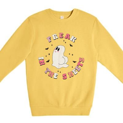 Funny Ghost Booty Trending Halloween Working On My Booty Premium Crewneck Sweatshirt