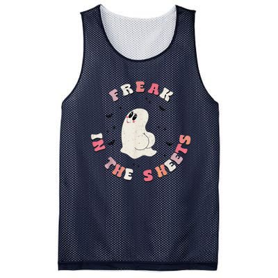 Funny Ghost Booty Trending Halloween Working On My Booty Mesh Reversible Basketball Jersey Tank