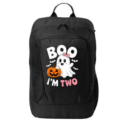 Funny Ghost Boo Im Two Years 2nd Birthday Halloween City Backpack