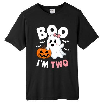 Funny Ghost Boo Im Two Years 2nd Birthday Halloween Tall Fusion ChromaSoft Performance T-Shirt