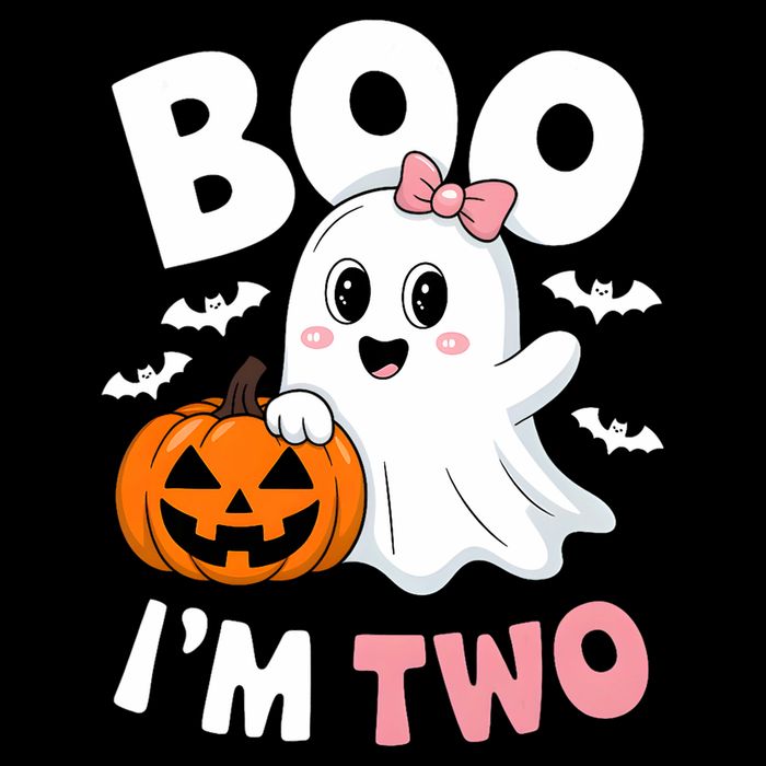 Funny Ghost Boo Im Two Years 2nd Birthday Halloween 16 in Basic Backpack