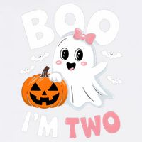 Funny Ghost Boo Im Two Years 2nd Birthday Halloween Garment-Dyed Sweatshirt