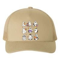 Funny Ghost Book Reading Halloween Books Lover Gift Yupoong Adult 5-Panel Trucker Hat