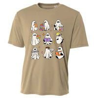 Funny Ghost Book Reading Halloween Books Lover Gift Cooling Performance Crew T-Shirt