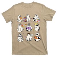 Funny Ghost Book Reading Halloween Books Lover Gift T-Shirt