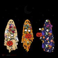 Funny Groovy Boo Ghost Halloween Autumn Fall Boo Boo Squad Stripe Pom Pom Beanie