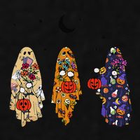 Funny Groovy Boo Ghost Halloween Autumn Fall Boo Boo Squad Ladies PosiCharge Tri-Blend Wicking Tank